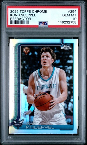 2025 Topps Chrome Kon Knueppel [Refractor] #254 card