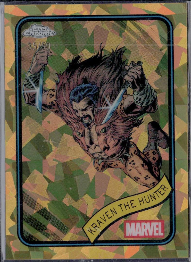 2025 Topps Chrome Kraven The Hunter [Gold Sapphire] #18 card