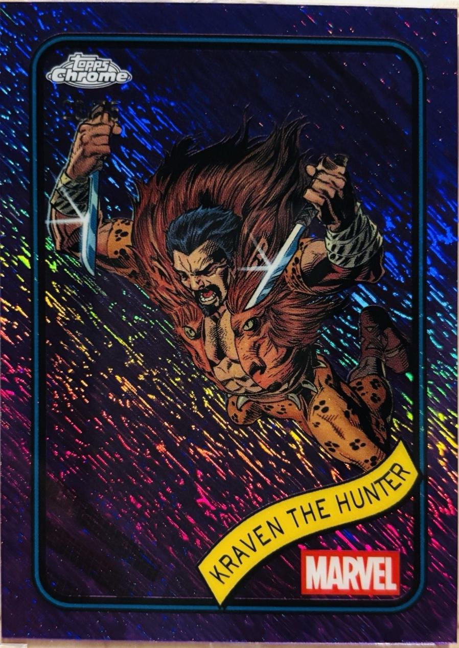 2025 Topps Chrome Kraven The Hunter [Purple Shimmer] #18 card