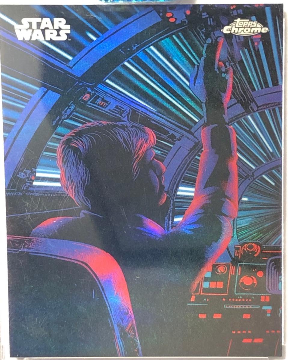 2025 Topps Chrome Kyber Light Han Solo #KL-10 card