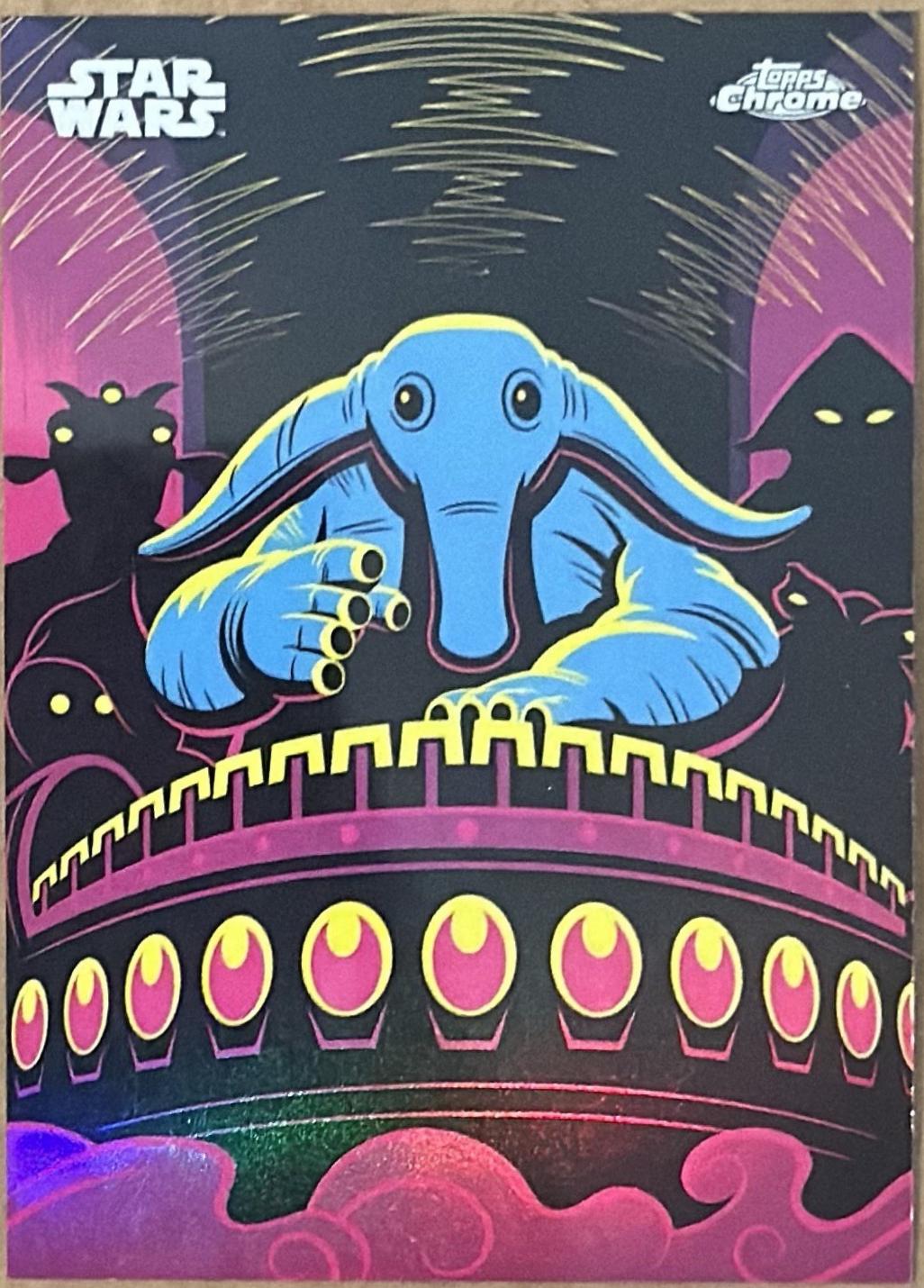 2025 Topps Chrome Kyber Light Max Rebo #KL-15 card