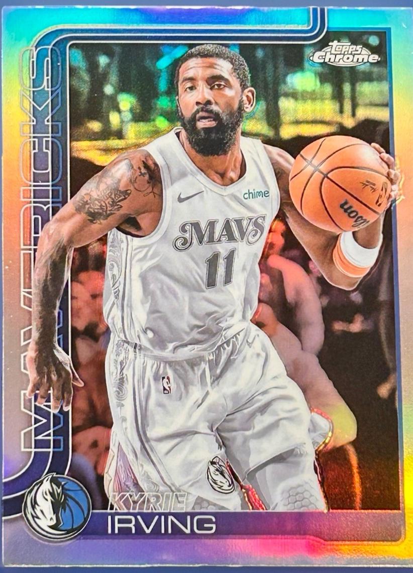 2025 Topps Chrome Kyrie Irving [Refractor] #40 card