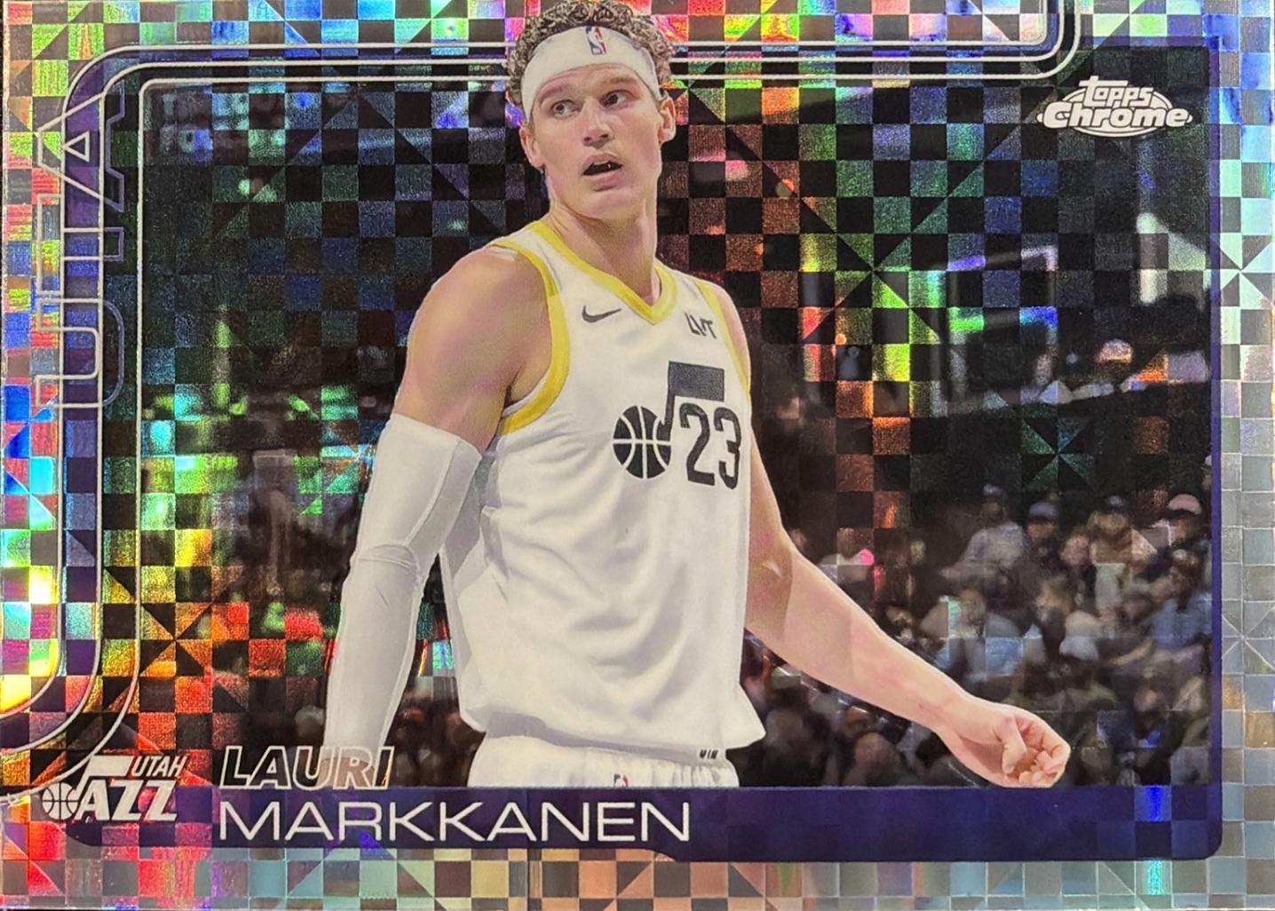 2025 Topps Chrome Lauri Markkanen [X-Fractor] #238 card
