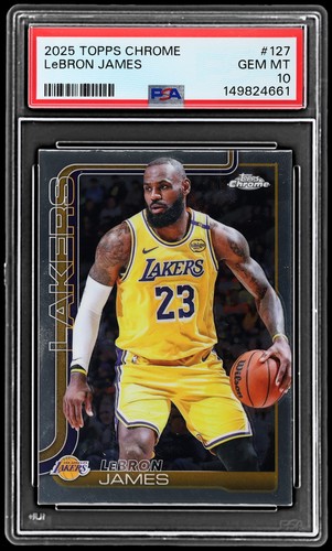 2025 Topps Chrome LeBron James #127 card