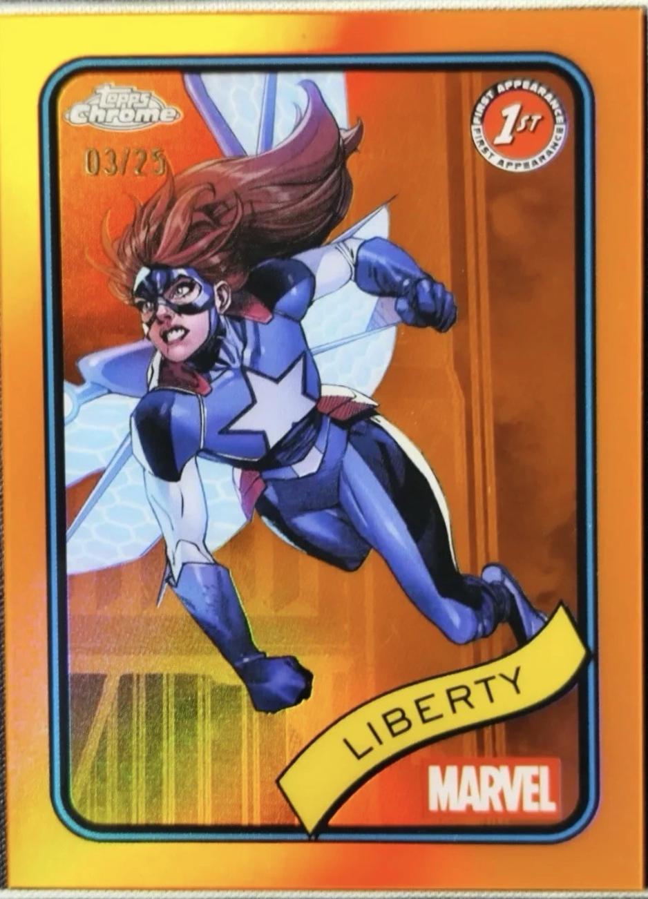 2025 Topps Chrome Liberty [Orange] #198 card