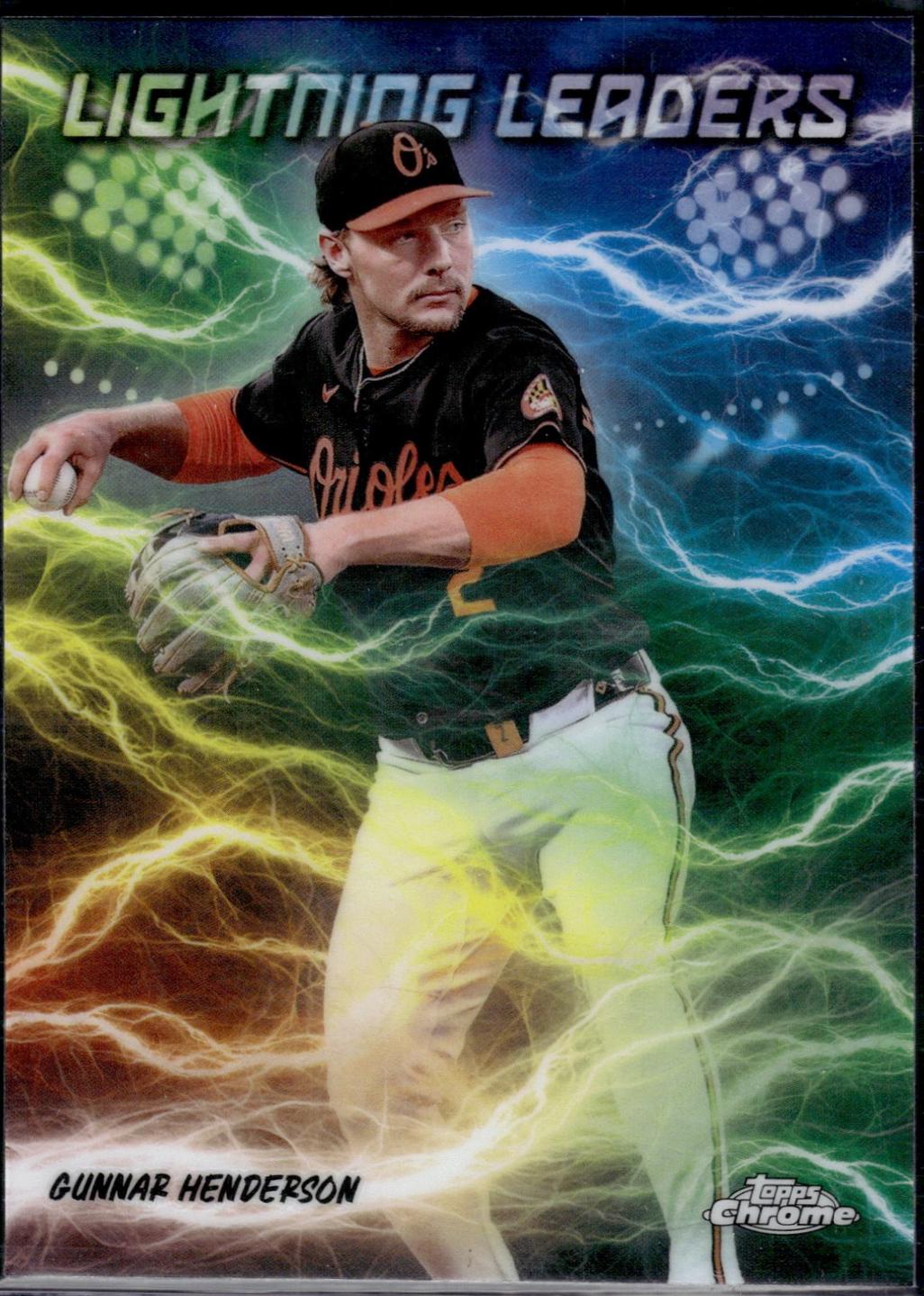 2025 Topps Chrome Lightning Leaders Gunnar Henderson #LL-4 card