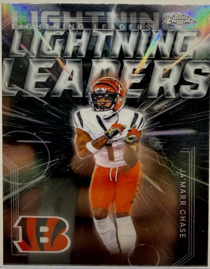 2025 Topps Chrome Lightning Leaders Ja'Marr Chase #LL-11 card