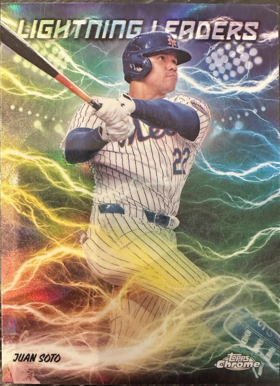 2025 Topps Chrome Lightning Leaders Juan Soto #LL-8 card