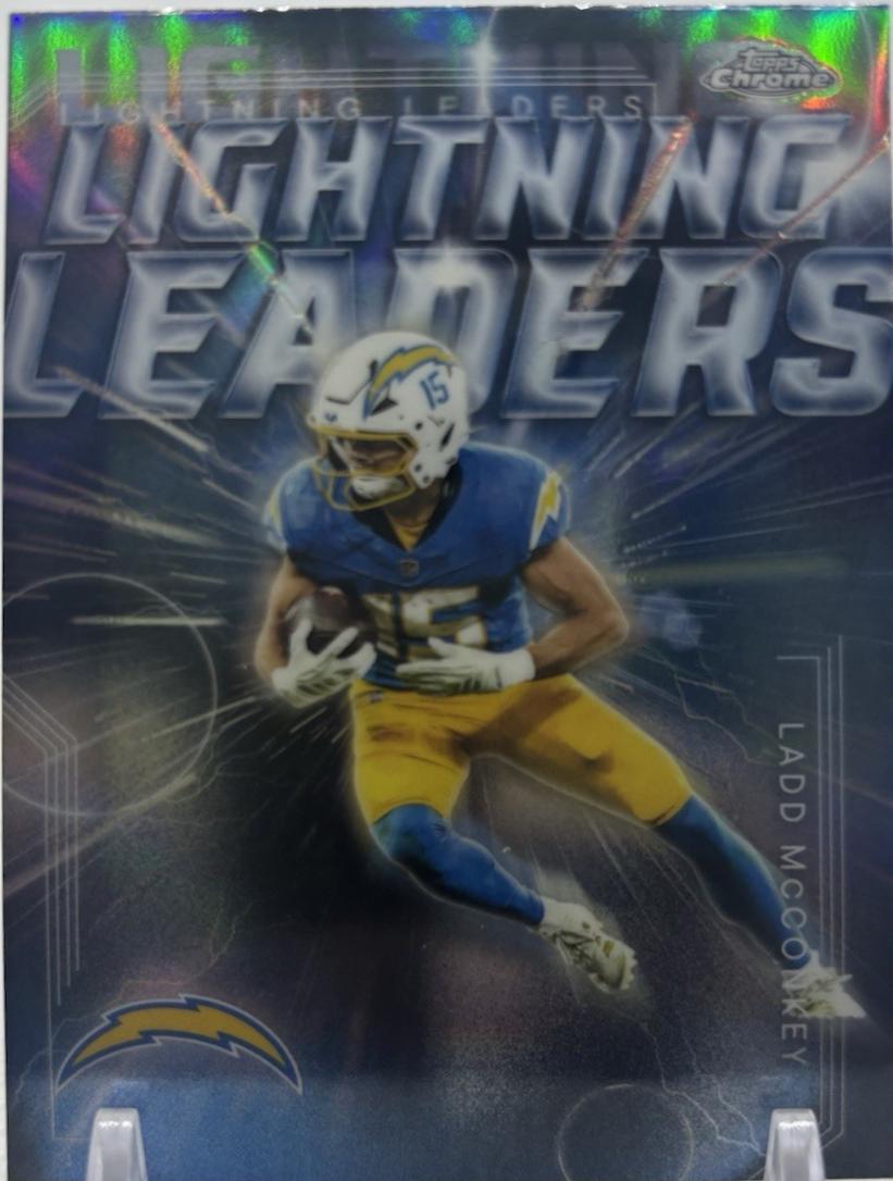 2025 Topps Chrome Lightning Leaders Ladd McConkey #LL-17 card