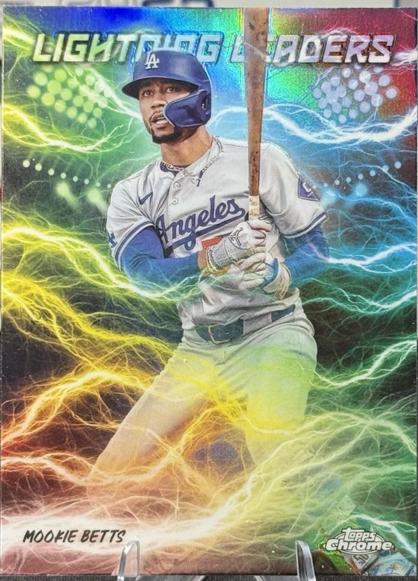 2025 Topps Chrome Lightning Leaders Mookie Betts #LL-5 card