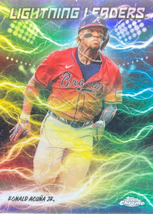2025 Topps Chrome Lightning Leaders Ronald Acuna Jr. #LL-3 card