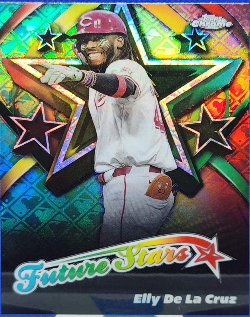 2025 Topps Chrome Logofractor Future Stars Elly De La Cruz #FS-7 card