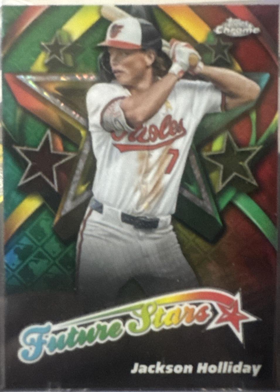 2025 Topps Chrome Logofractor Future Stars Jackson Holliday #FS-1 card