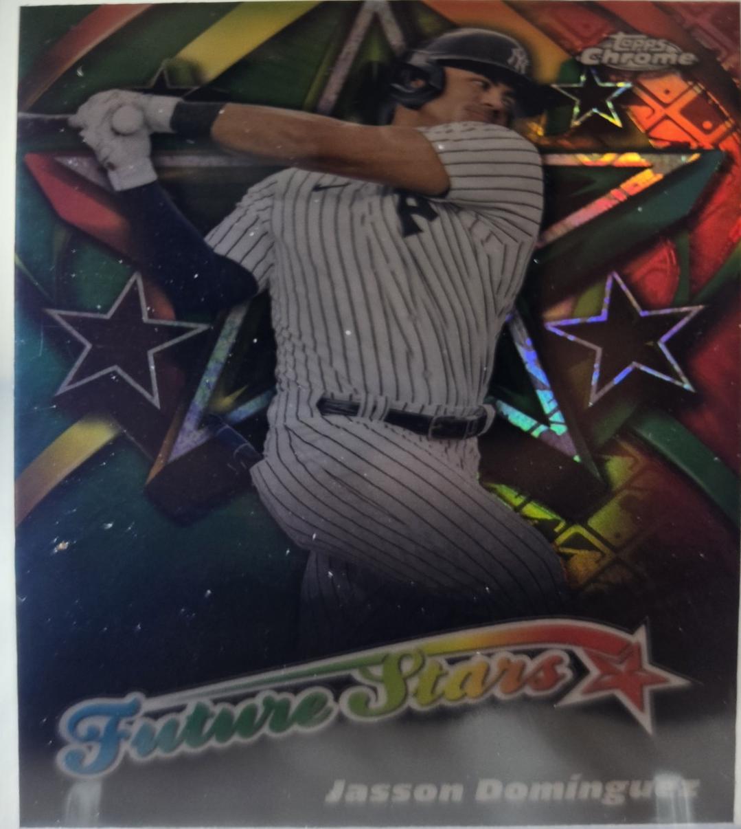 2025 Topps Chrome Logofractor Future Stars Jasson Dominguez #FS-10 card