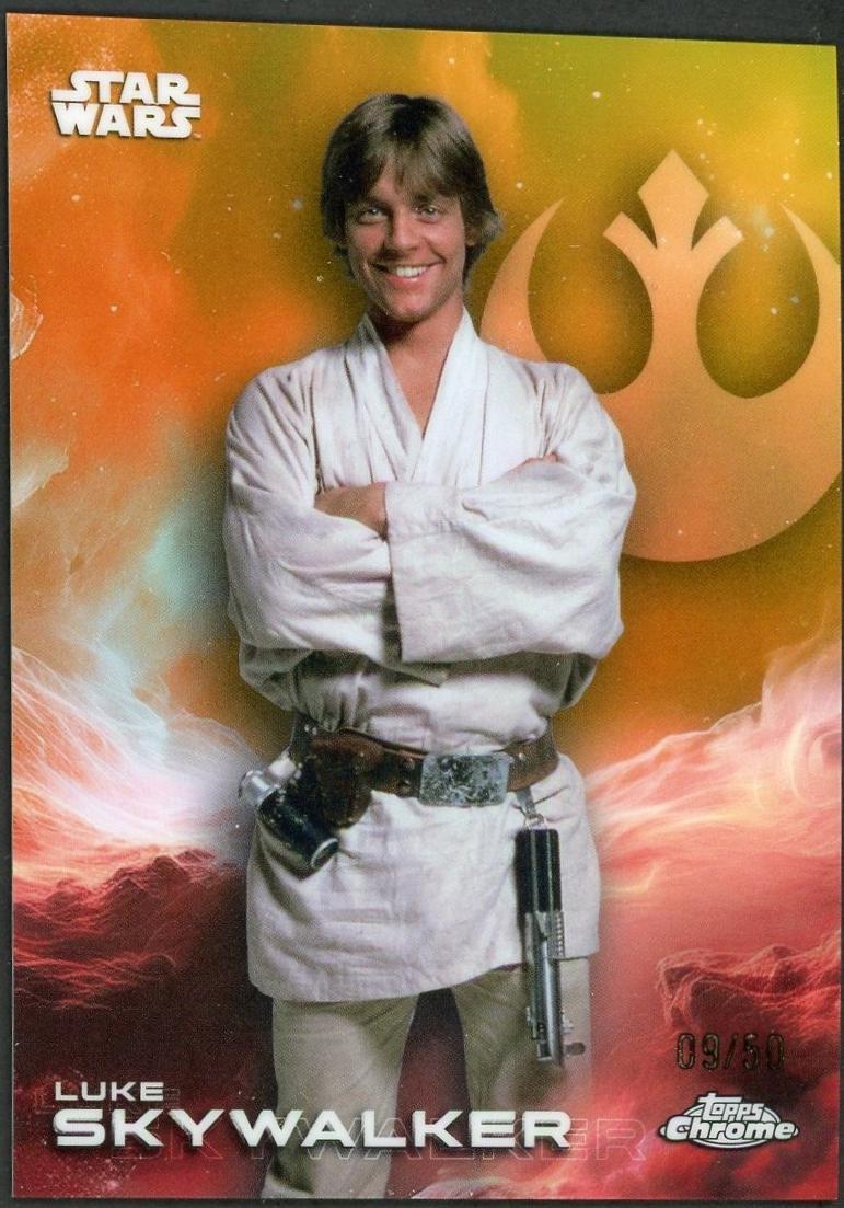 2025 Topps Chrome Luke Skywalker [Gold] #83 card