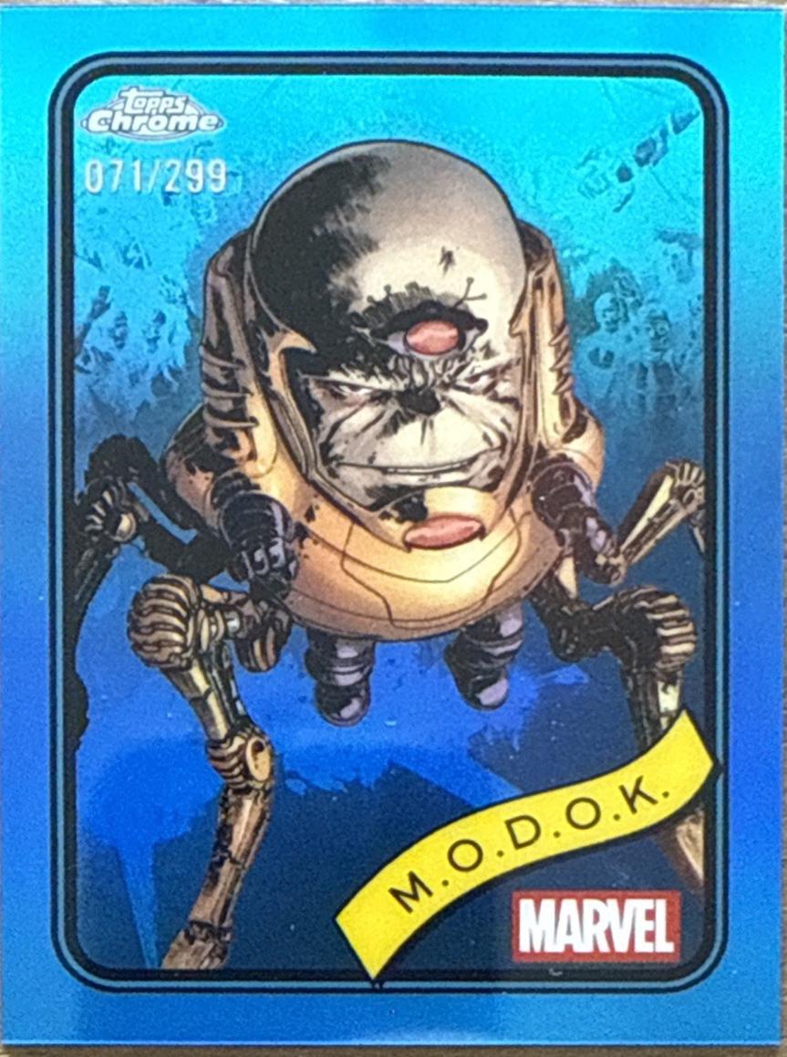 2025 Topps Chrome M.O.D.O.K. [Blue] #117 card
