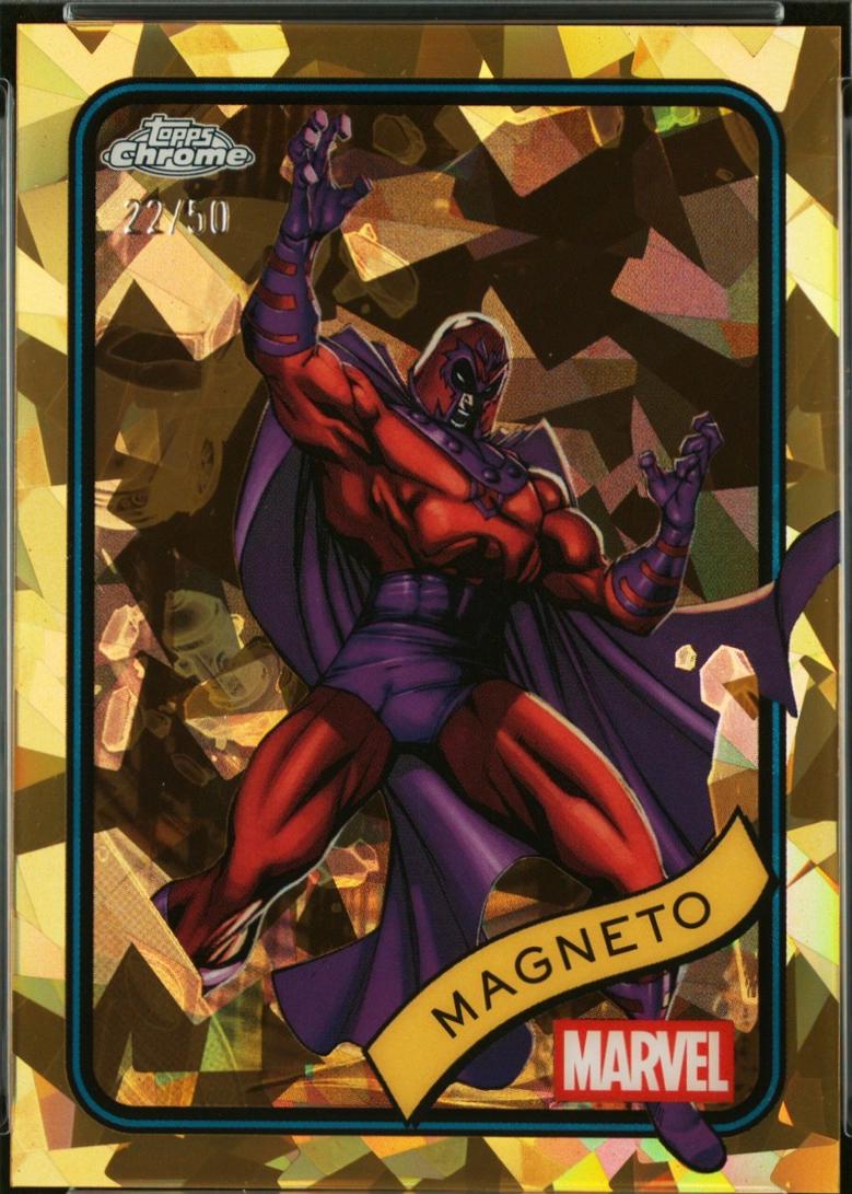 2025 Topps Chrome Magneto [Gold Sapphire] #169 card