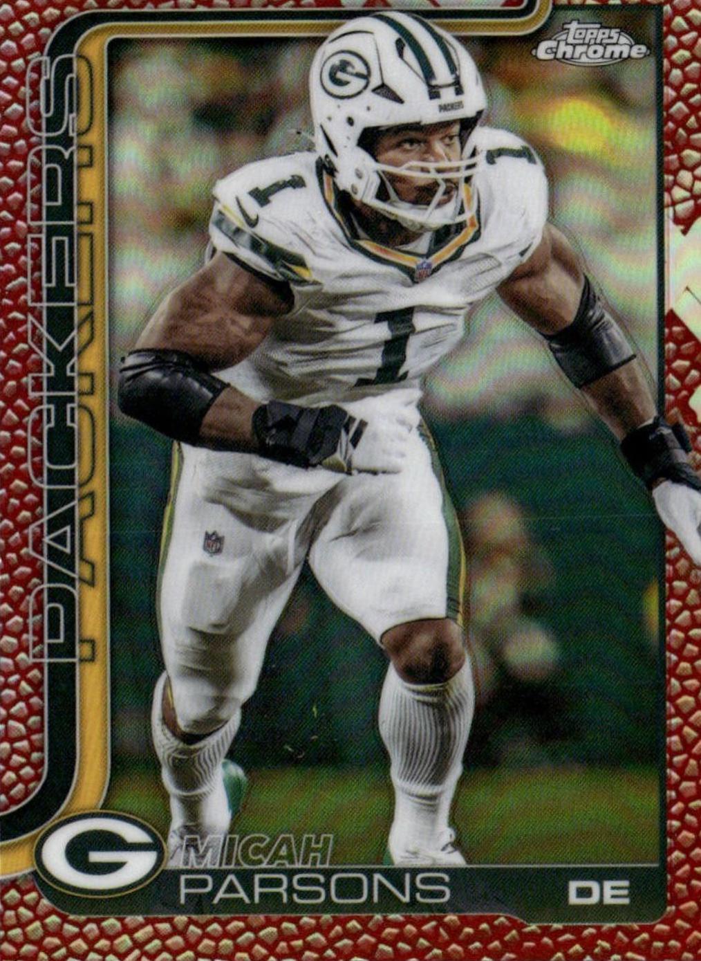 2025 Topps Chrome Micah Parsons [Leather] #77 card