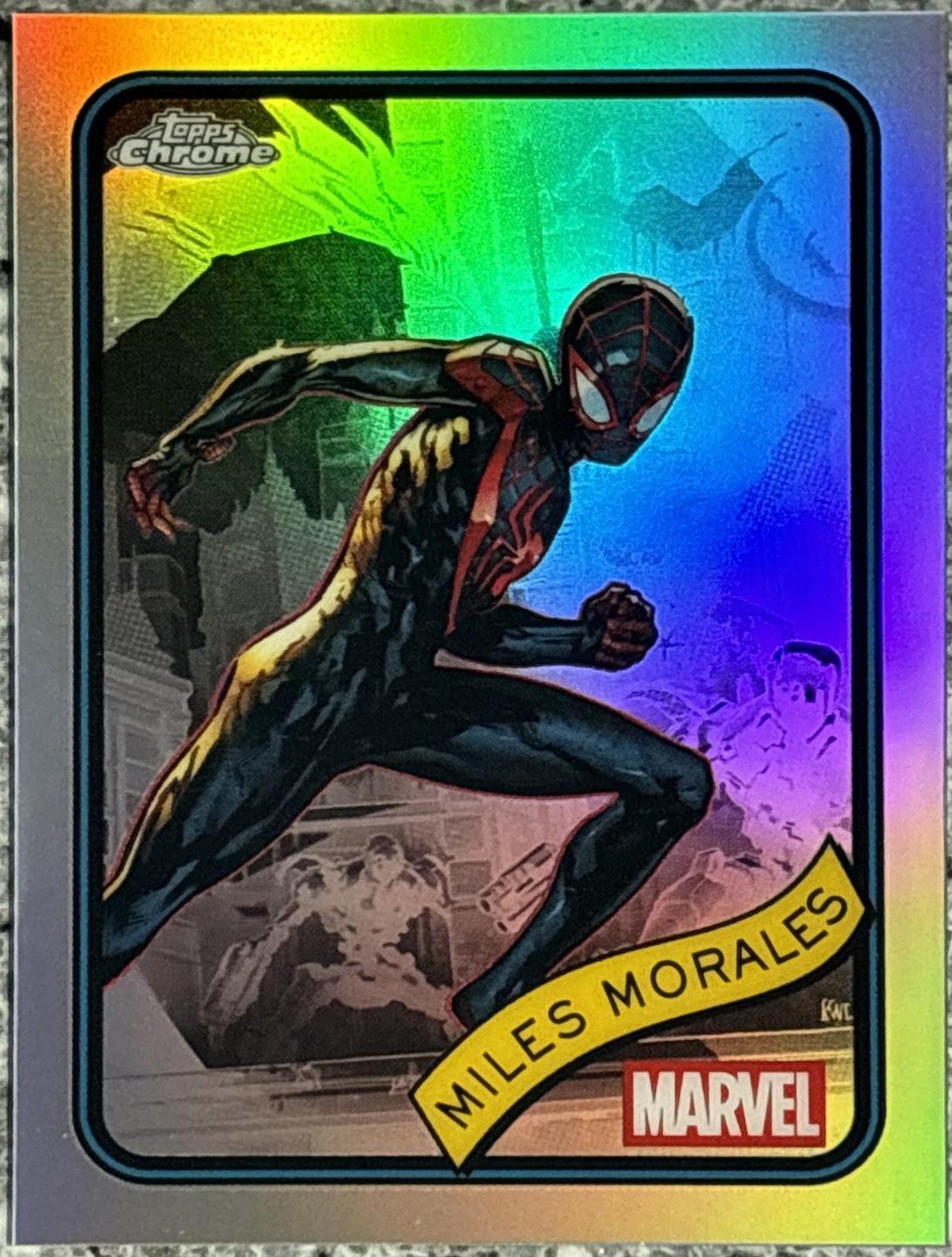 2025 Topps Chrome Miles Morales [Refractor] #176 card