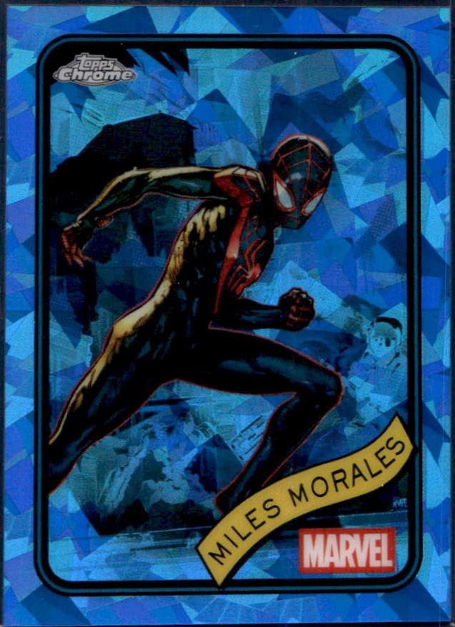 2025 Topps Chrome Miles Morales [Sapphire] #176 card