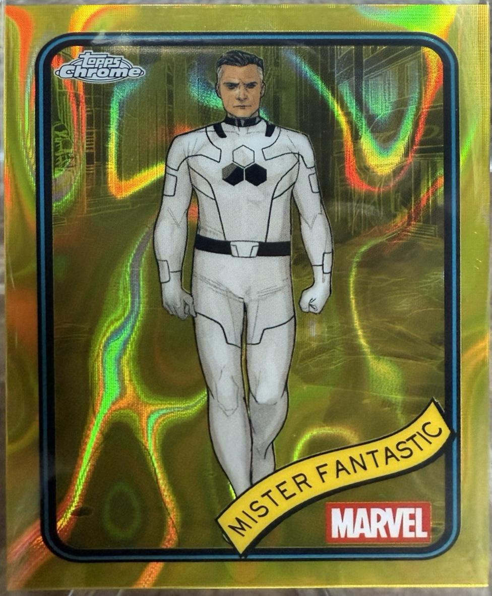 2025 Topps Chrome Mister Fantastic [Yellow Lava] #89 card