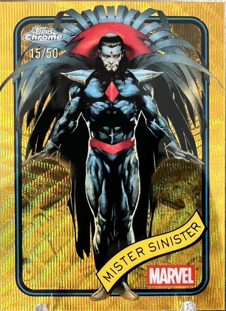 2025 Topps Chrome Mister Sinister [Gold Wave] #155 card