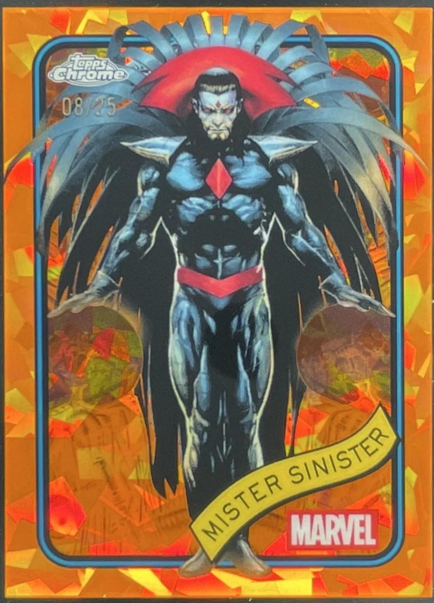 2025 Topps Chrome Mister Sinister [Orange Sapphire] #155 card