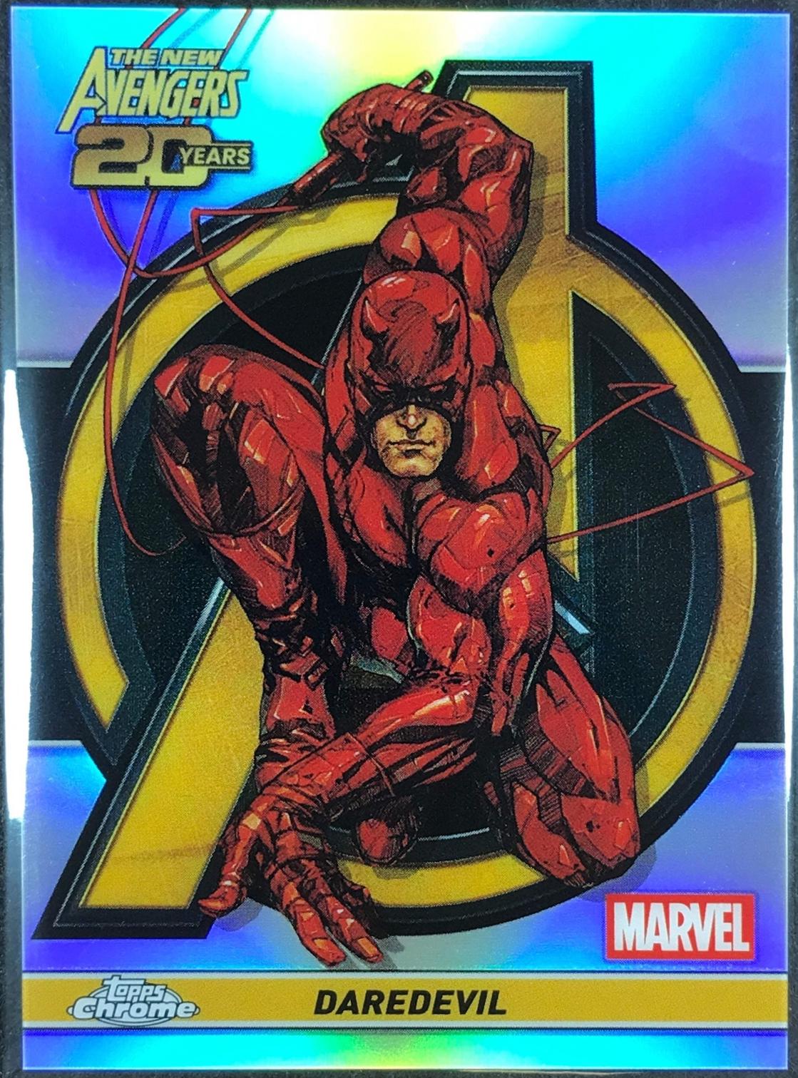 2025 Topps Chrome New Avengers 20th Anniversary Daredevil #AV-3 card