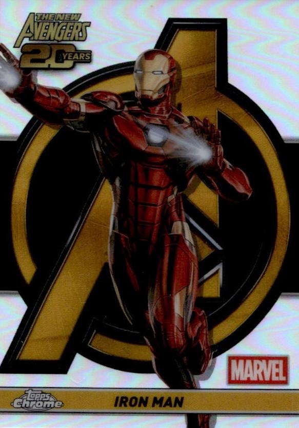 2025 Topps Chrome New Avengers 20th Anniversary Iron Man #AV-9 card