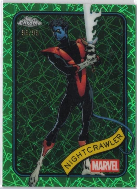 2025 Topps Chrome Nightcrawler [Green Lazer] #178 card