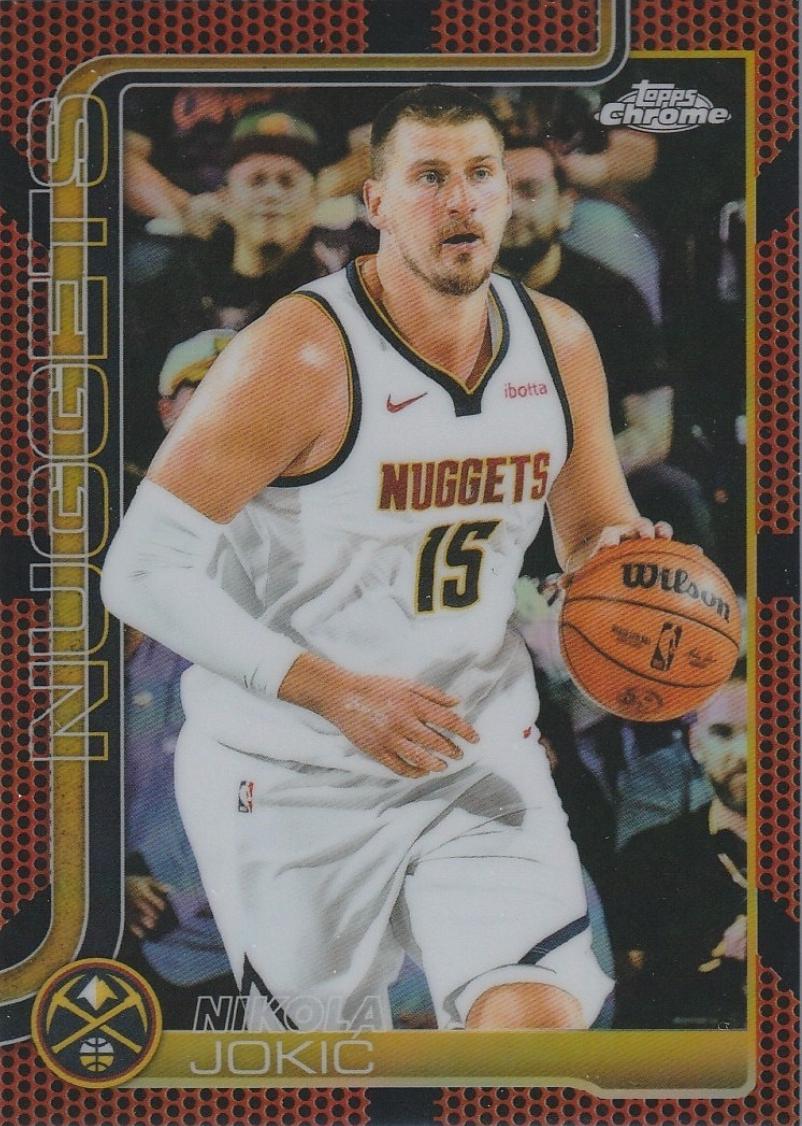 2025 Topps Chrome Nikola Jokic [Basketball Refractor] #25 card