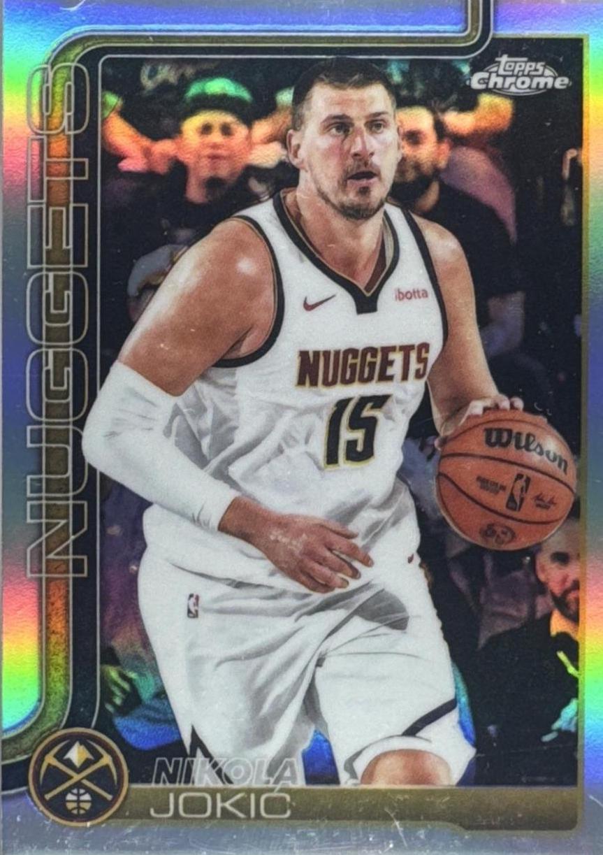 2025 Topps Chrome Nikola Jokic [Refractor] #25 card