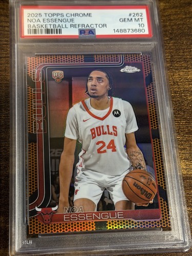 2025 Topps Chrome Noa Essengue [Basketball Refractor] #262 card