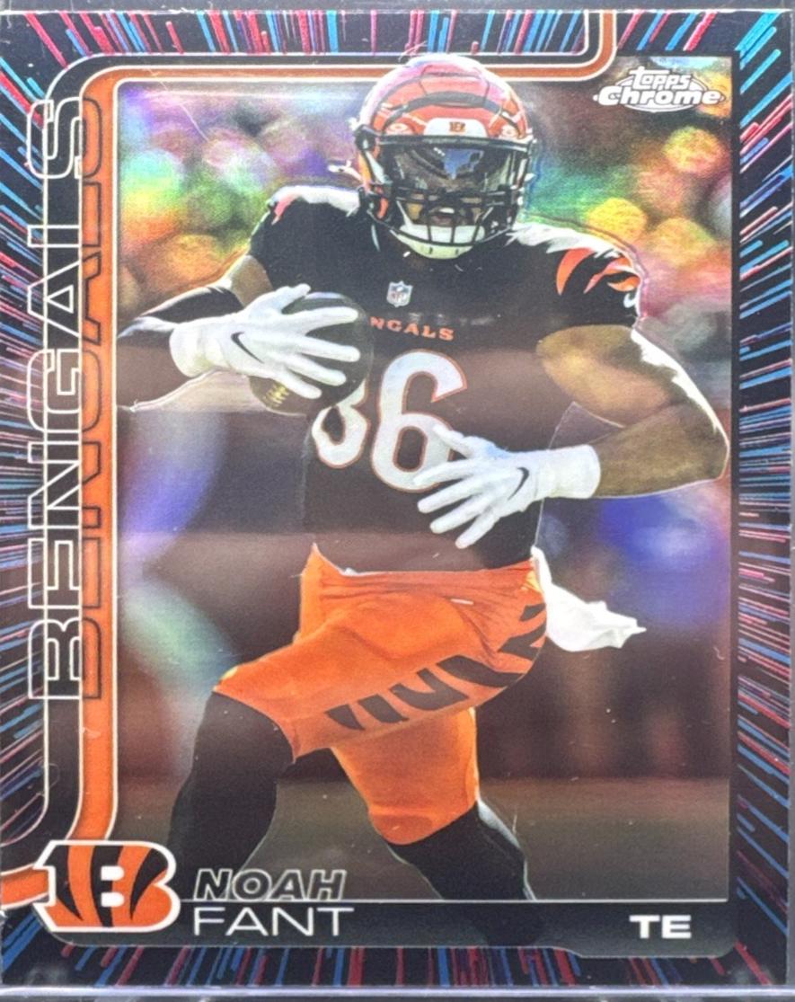 2025 Topps Chrome Noah Fant [Neon Pulse Refractor] #274 card