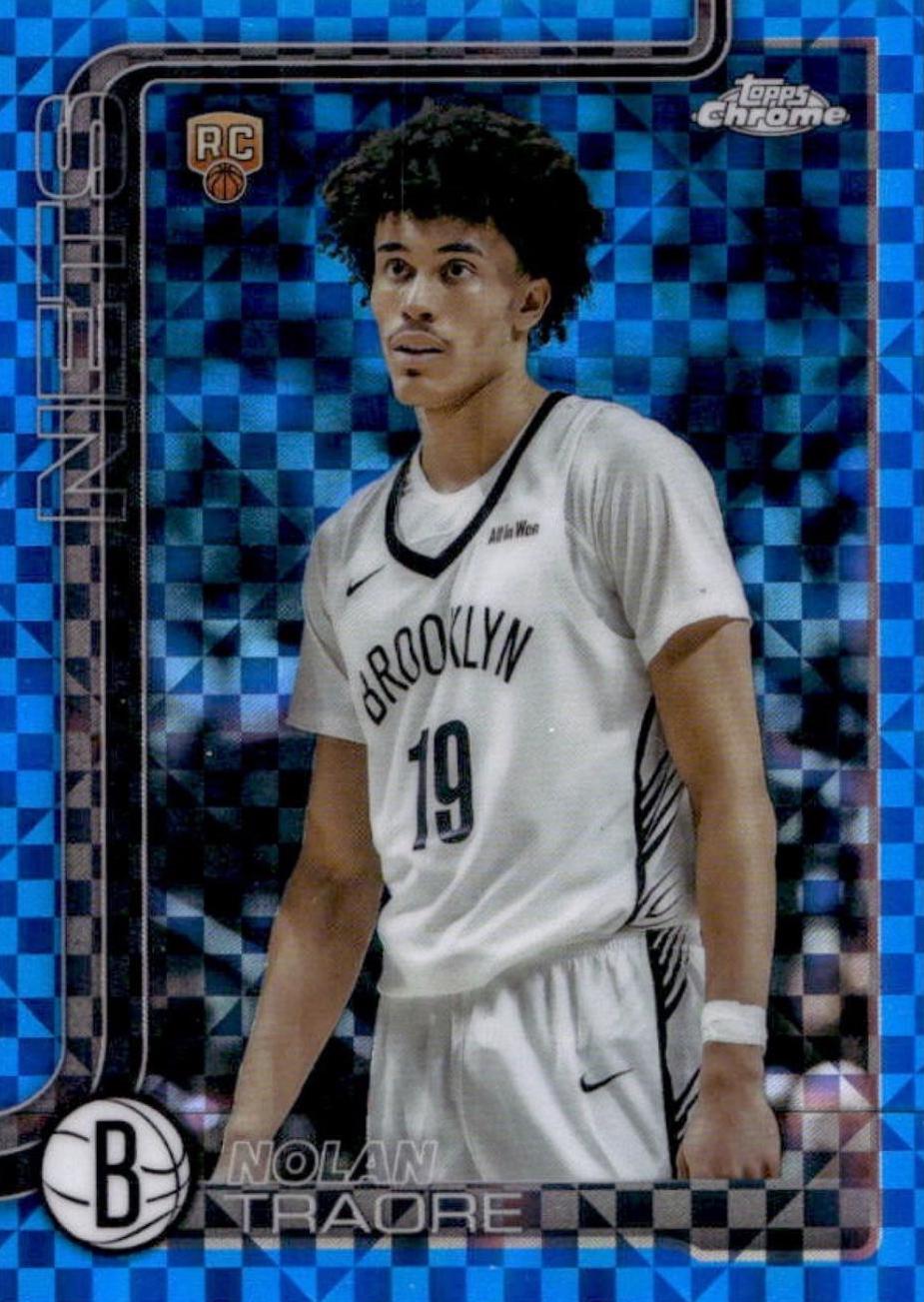 2025 Topps Chrome Nolan Traore [Blue X-Fractor] #269 card