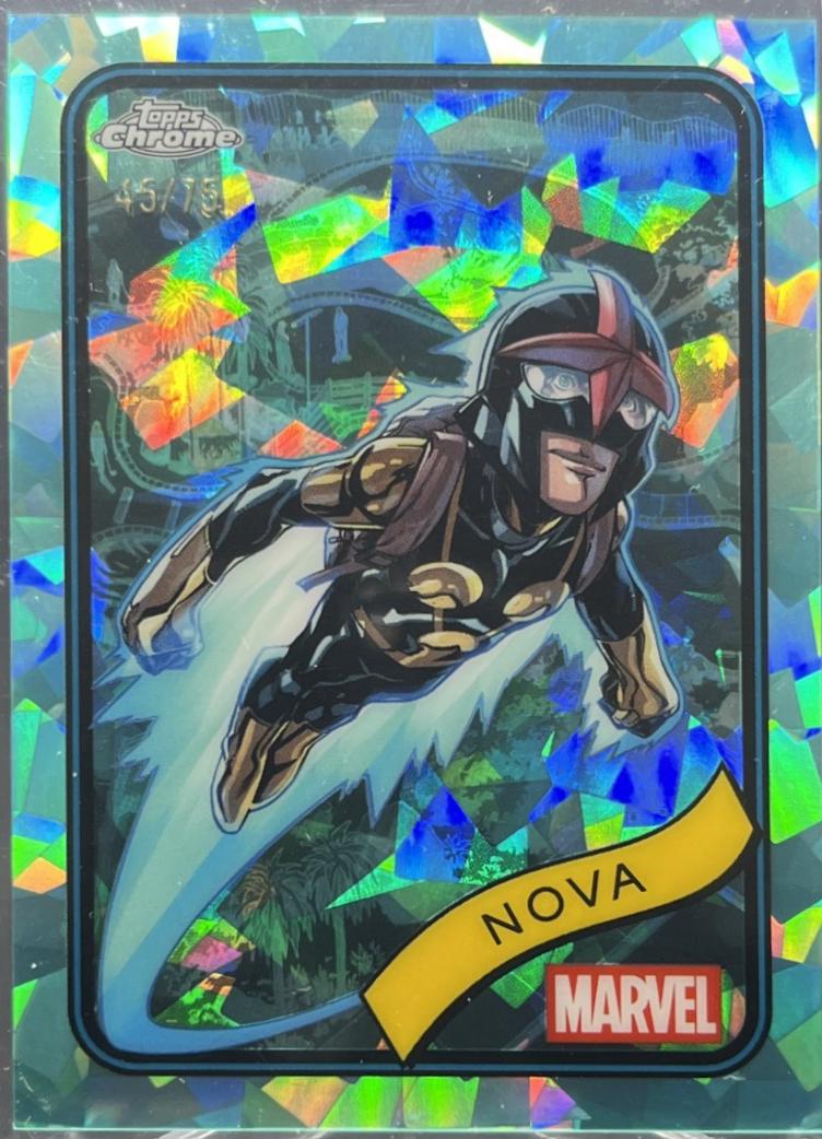2025 Topps Chrome Nova [Aqua Sapphire] #23 card