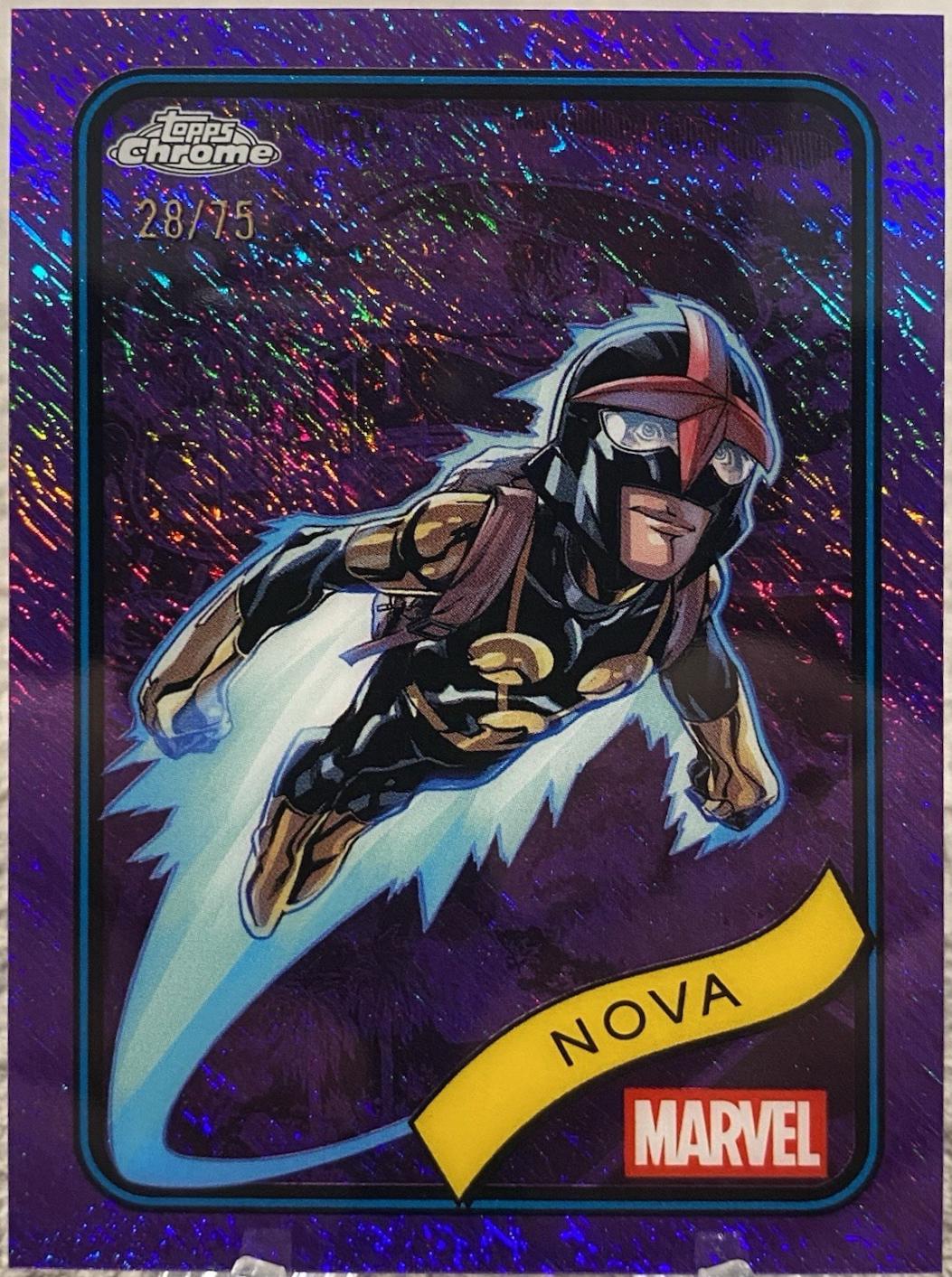 2025 Topps Chrome Nova [Purple Shimmer] #23 card