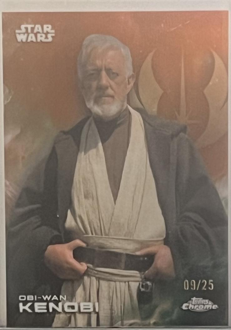 2025 Topps Chrome Obi-Wan Kenobi [Orange Orange] #139 card