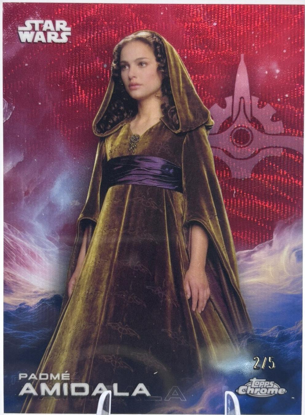 2025 Topps Chrome Padme Amidala [Red Wave] #141 card