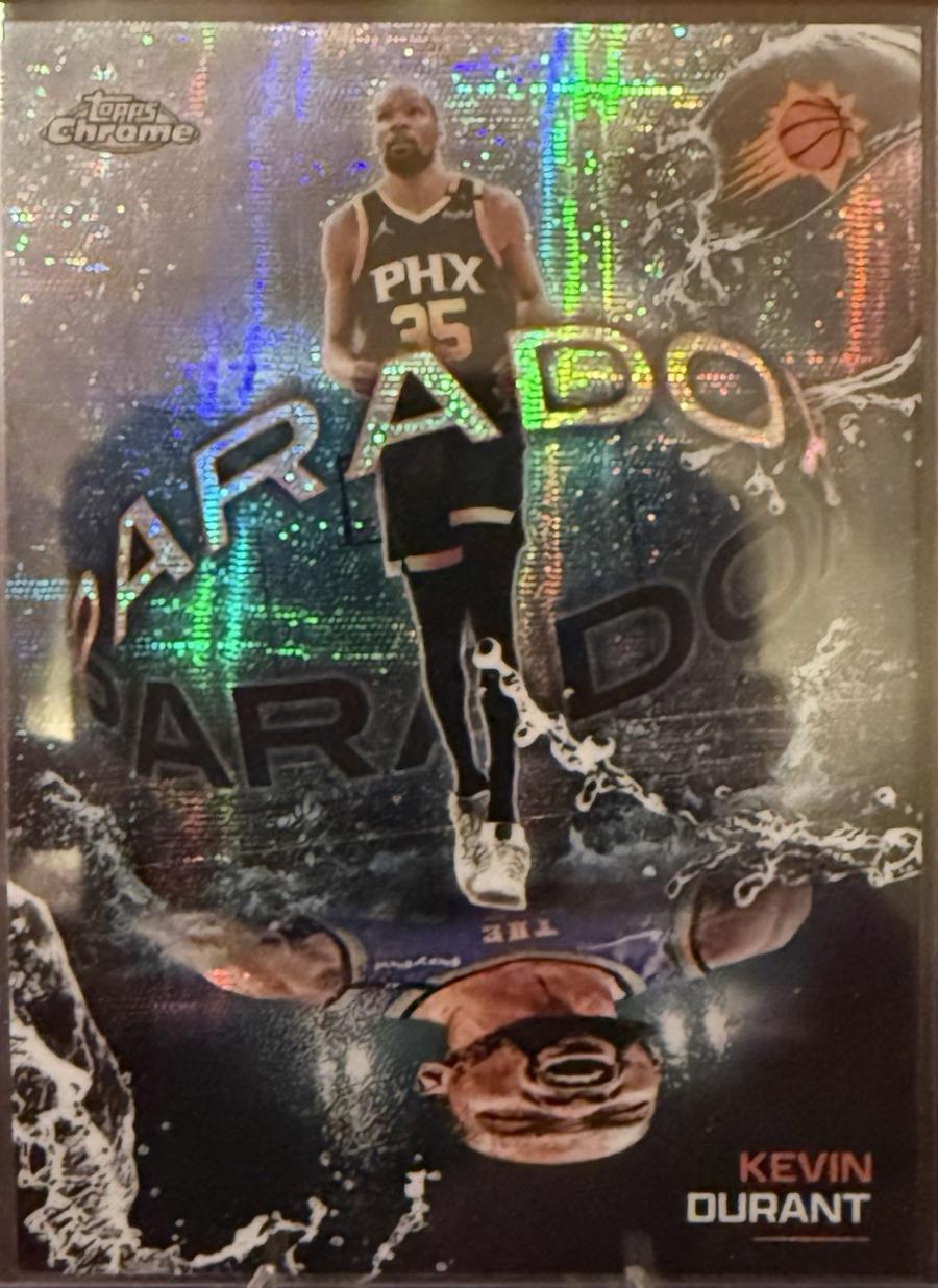 2025 Topps Chrome Paradox Kevin Durant #PX-17 card