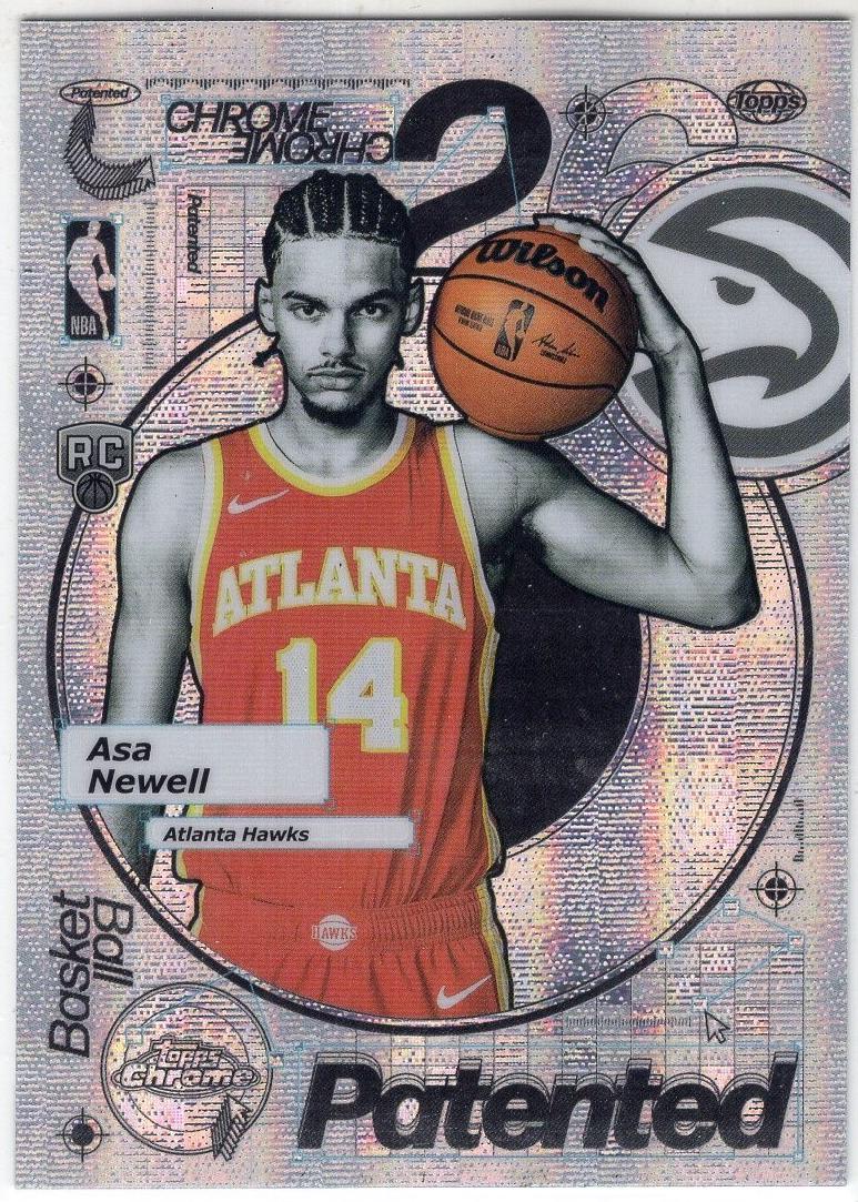 2025 Topps Chrome Patented Asa Newell #PD-28 card