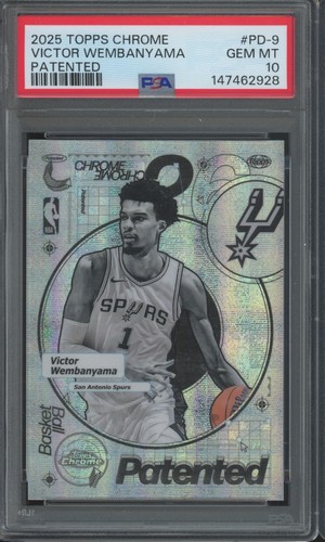 2025 Topps Chrome Patented Victor Wembanyama #PD-9 card