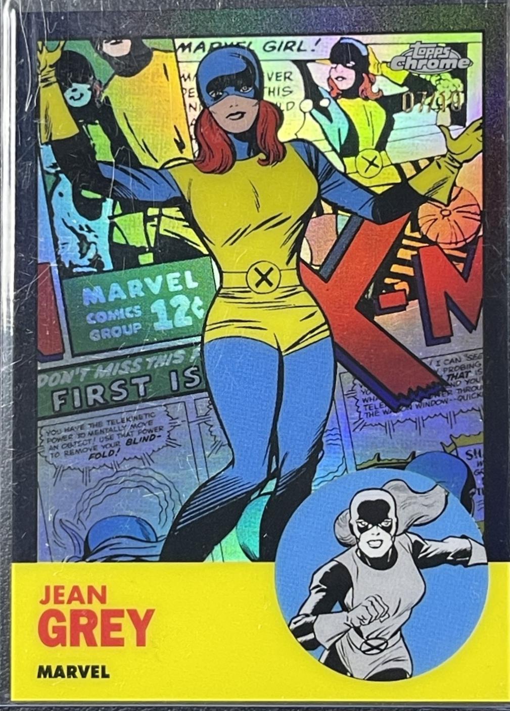 2025 Topps Chrome Patrimony Jean Grey [Black Refractor] #TP-1 card