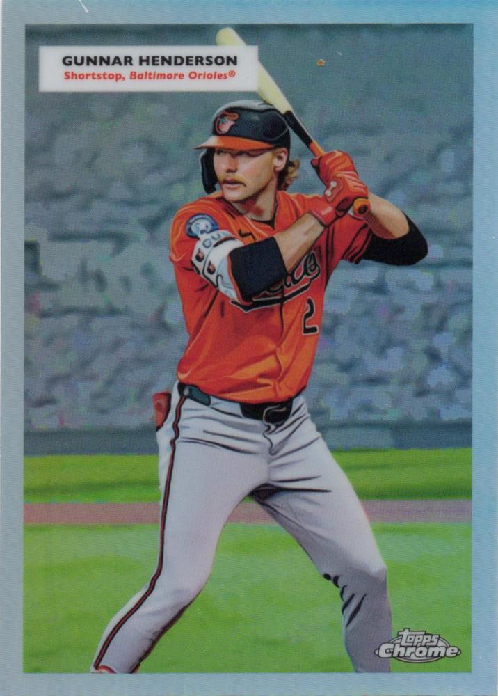 2025 Topps Chrome Platinum 1955 Double Header Cal Ripken Jr. / Gunnar Henderson #55DH-13 card