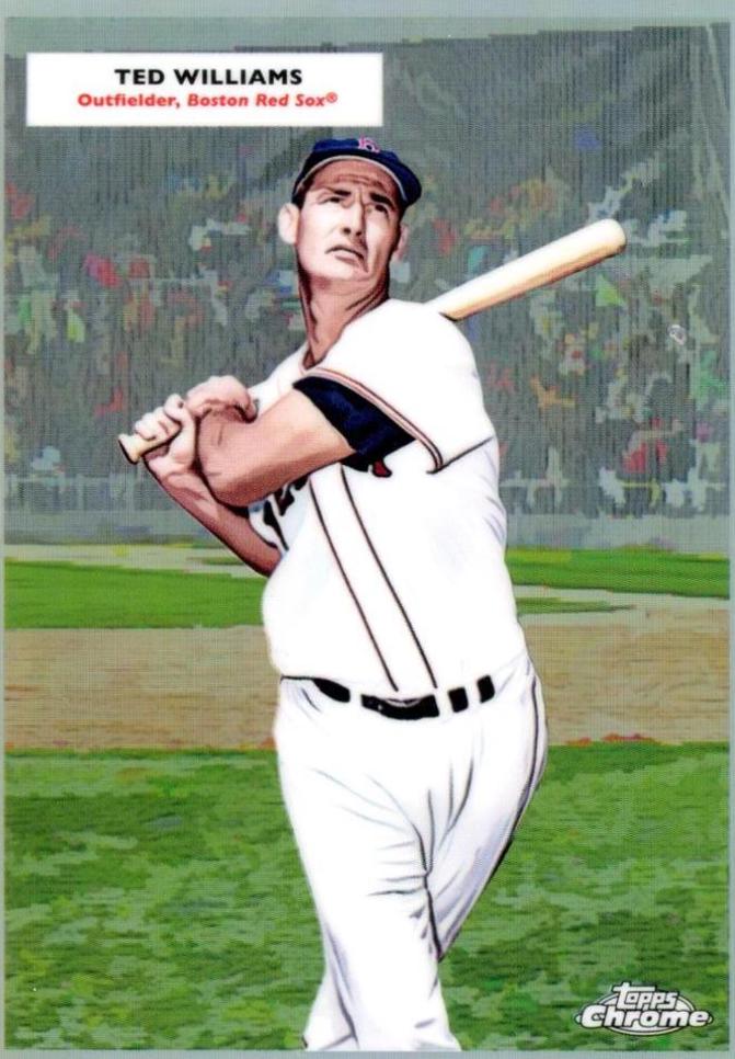 2025 Topps Chrome Platinum 1955 Double Header Carl Yastrzemski / Ted Williams #55DH-7 card