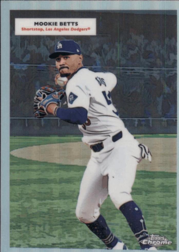 2025 Topps Chrome Platinum 1955 Double Header Jackie Robinson / Mookie Betts #55DH-3 card