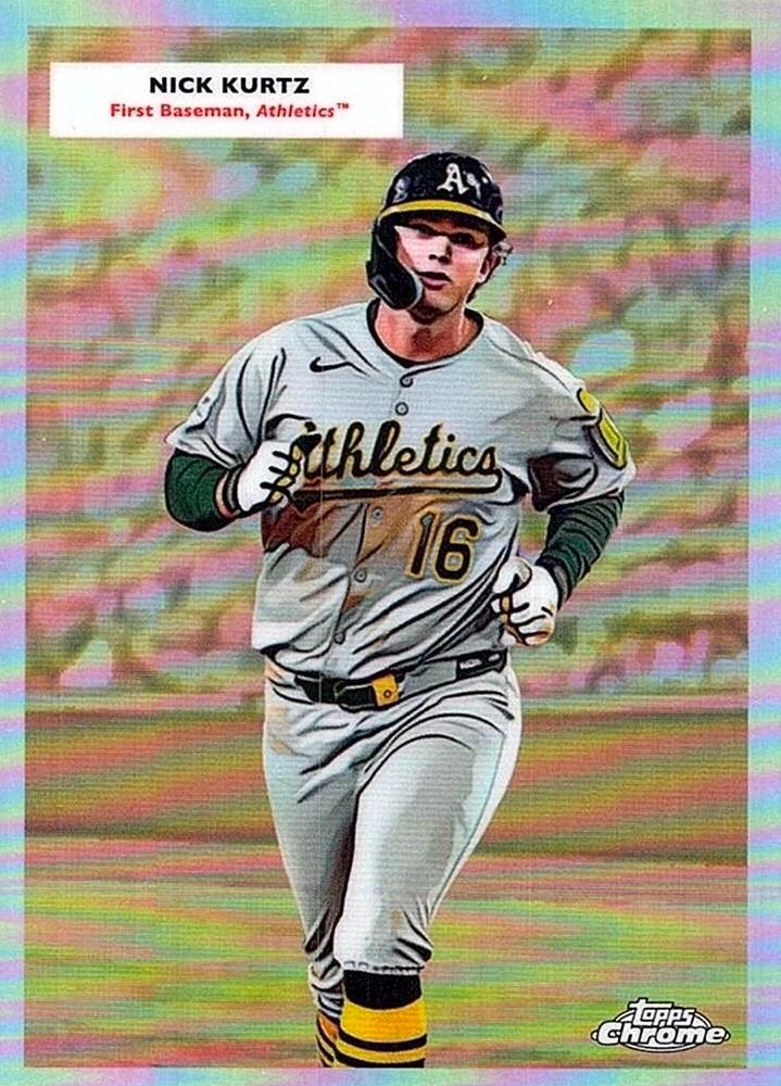 2025 Topps Chrome Platinum 1955 Double Header Nick Kurtz / Jacob Wilson #55DH-20 card