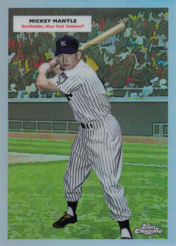 2025 Topps Chrome Platinum 1955 Double Header Roger Maris / Mickey Mantle #55DH-10 card