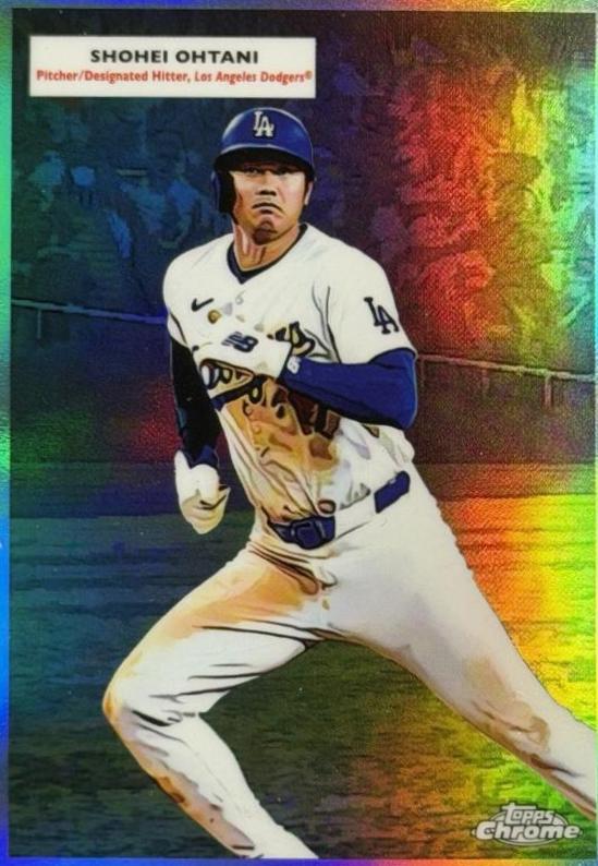 2025 Topps Chrome Platinum 1955 Double Header Sandy Koufax / Shohei Ohtani #55DH-1 card