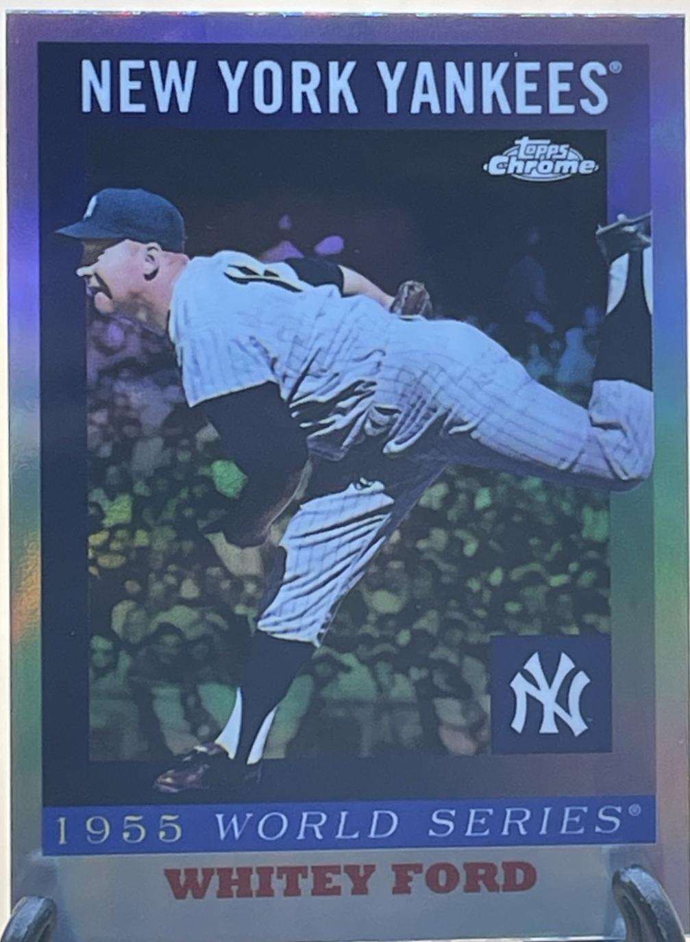 2025 Topps Chrome Platinum 1955 World Series Whitey Ford #55WS-9 card
